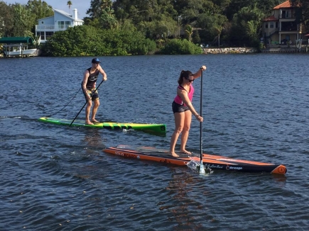 50% off one hour of paddle boarding or kayaking for two people