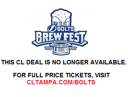 50% off General Admission to Bolts Brew Fest Presented by Creative Loafing 