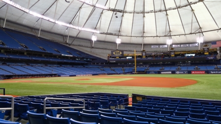 50% Off Lower Box Section 122 Row L Ticket to Rays vs. Astros on 3/31/19