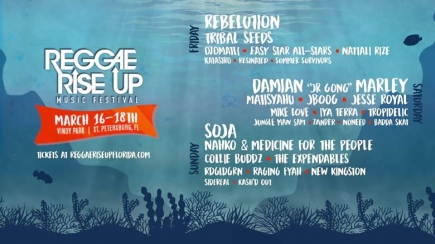 2-4-1 GA Weekend Pass to Reggae Rise Up Florida Festival 2018