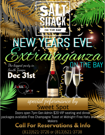 50% Off General Admission to Salt Shack on the Bay's New Years Eve Extravaganza