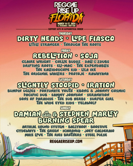 50% Off Saturday Admission to Reggae Rise Up Florida